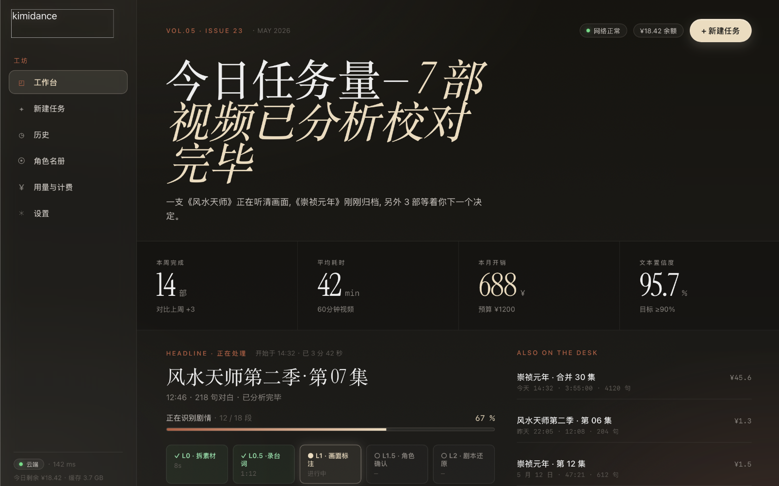 工作台